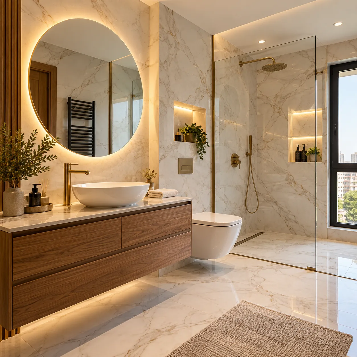 Yenilenmiş banyo ve lavabo